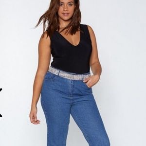 Nastygal Plus size (US 20) black bodysuit